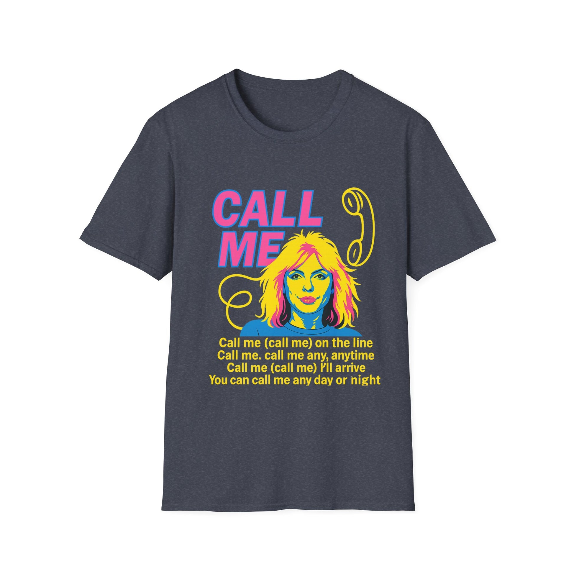 Call Me 80s T Shirt  Retro Blondie Music Tee Vintage Graphic Shirt for Women Men 80s Band Gift