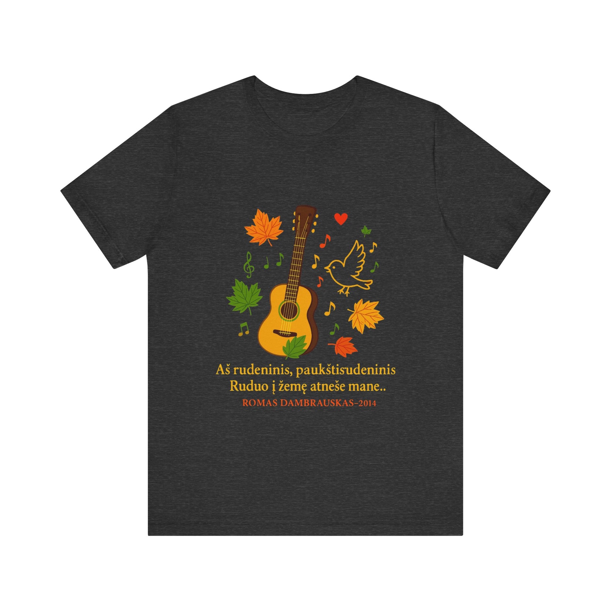 Autumn Melody Tee, Fall T-Shirt, Music Lovers Gift, Thanksgiving Apparel, Outdoor Concert Wear, Custom Graphic Shirt