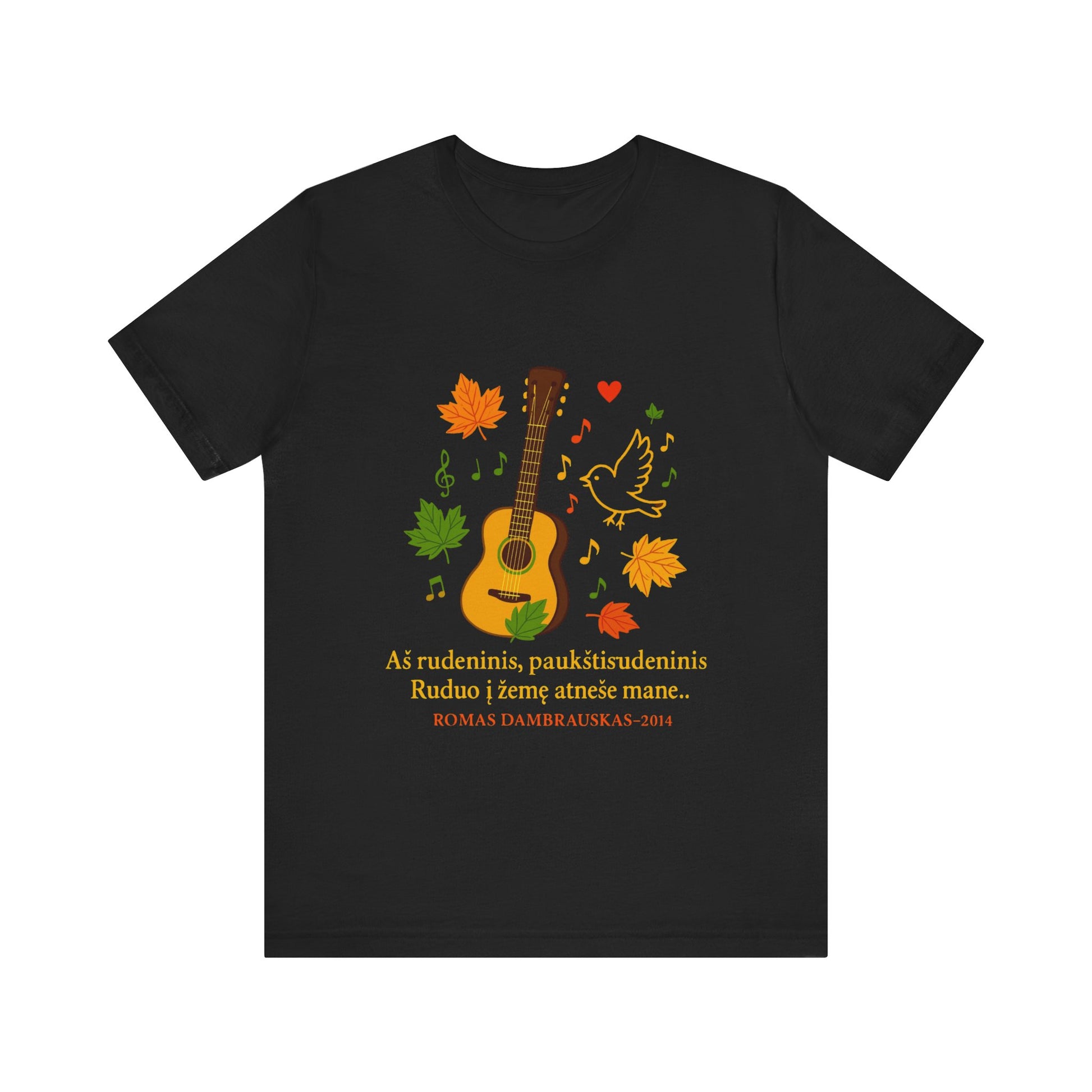 Autumn Melody Tee, Fall T-Shirt, Music Lovers Gift, Thanksgiving Apparel, Outdoor Concert Wear, Custom Graphic Shirt