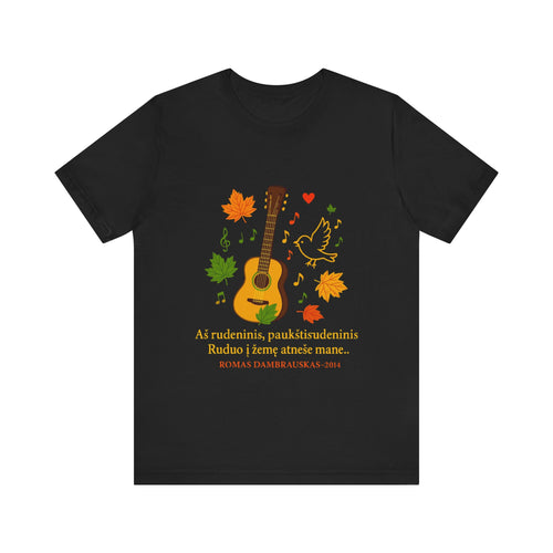Autumn Melody Tee, Fall T-Shirt, Music Lovers Gift, Thanksgiving Apparel, Outdoor Concert Wear, Custom Graphic Shirt