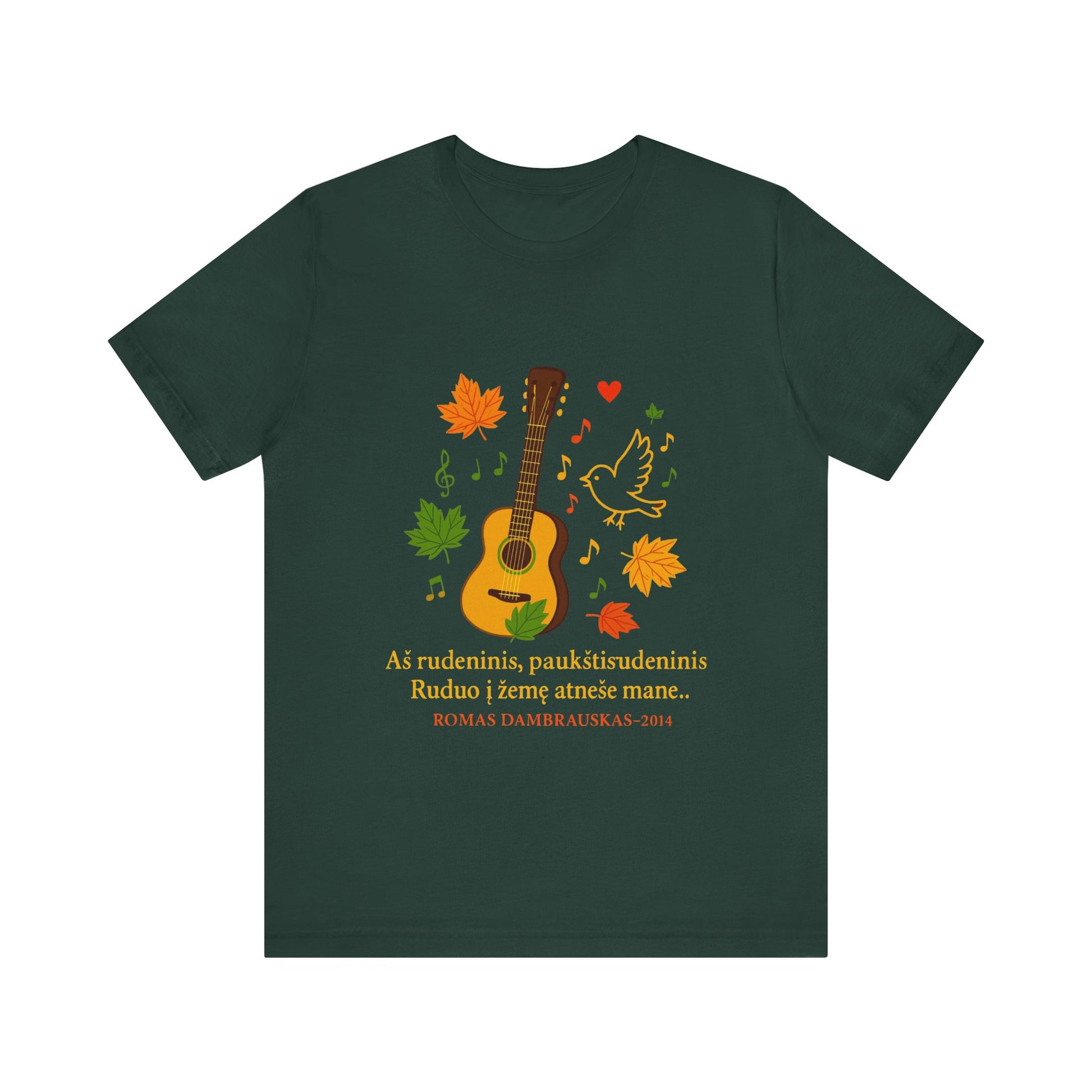 Autumn Melody Tee, Fall T-Shirt, Music Lovers Gift, Thanksgiving Apparel, Outdoor Concert Wear, Custom Graphic Shirt