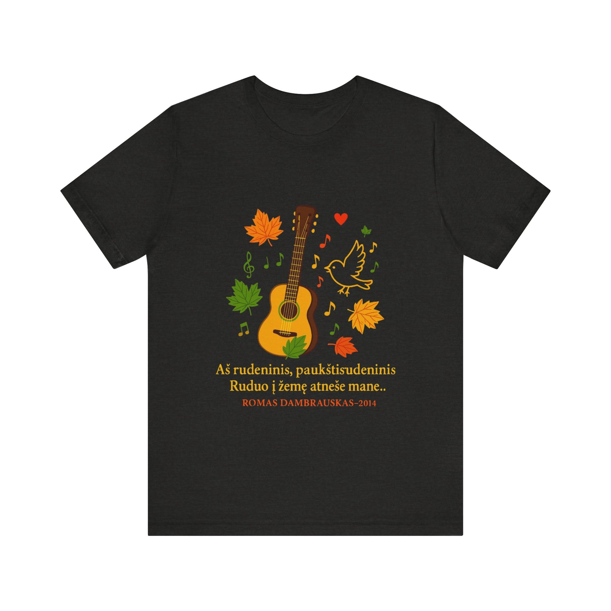 Autumn Melody Tee, Fall T-Shirt, Music Lovers Gift, Thanksgiving Apparel, Outdoor Concert Wear, Custom Graphic Shirt