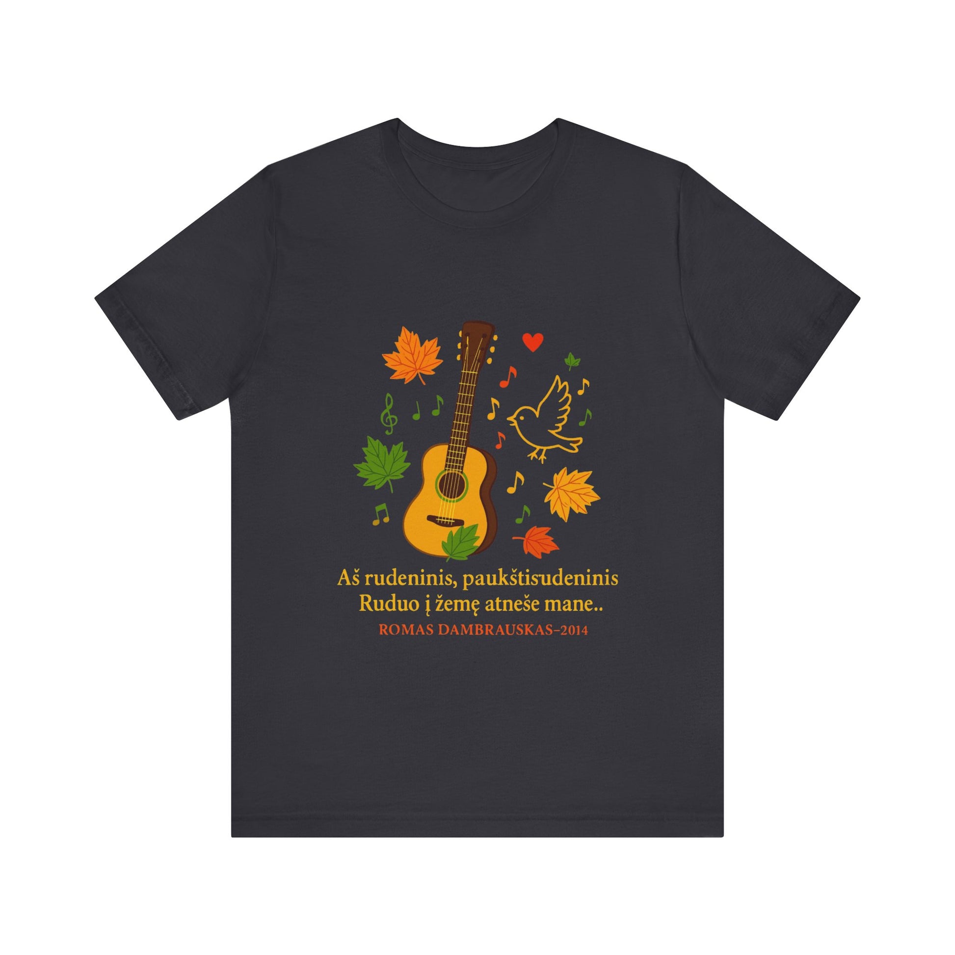 Autumn Melody Tee, Fall T-Shirt, Music Lovers Gift, Thanksgiving Apparel, Outdoor Concert Wear, Custom Graphic Shirt