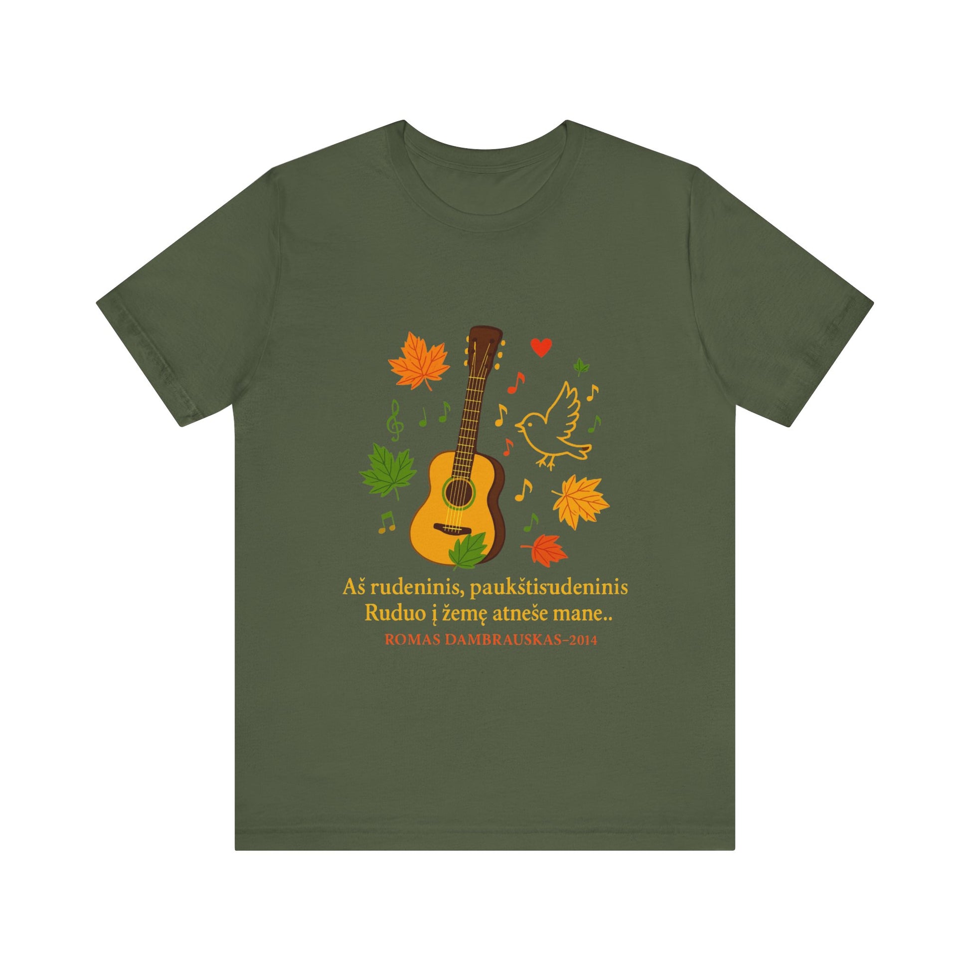 Autumn Melody Tee, Fall T-Shirt, Music Lovers Gift, Thanksgiving Apparel, Outdoor Concert Wear, Custom Graphic Shirt