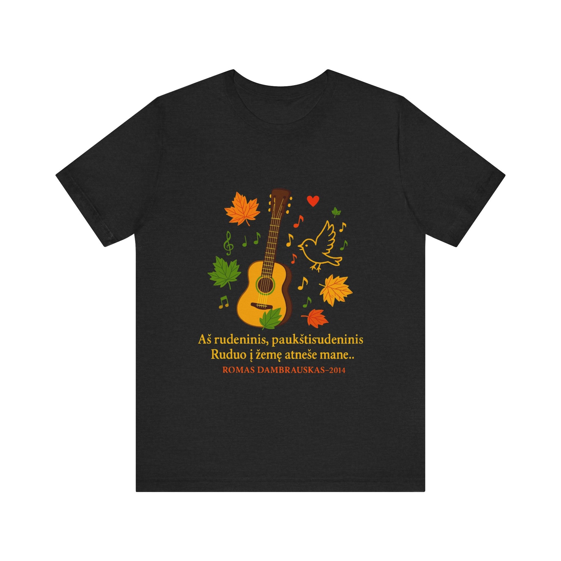 Autumn Melody Tee, Fall T-Shirt, Music Lovers Gift, Thanksgiving Apparel, Outdoor Concert Wear, Custom Graphic Shirt