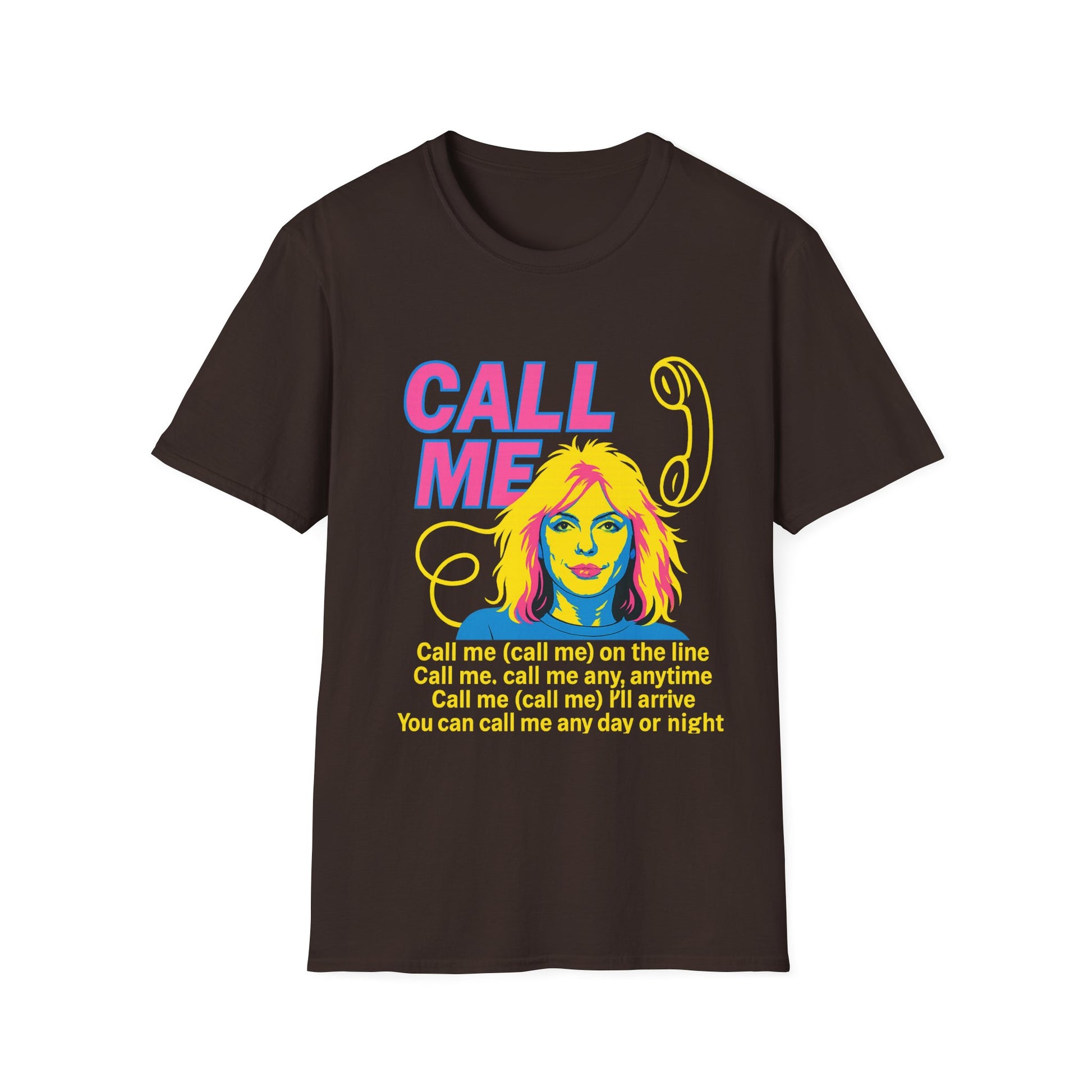 Call Me 80s T Shirt  Retro Blondie Music Tee Vintage Graphic Shirt for Women Men 80s Band Gift
