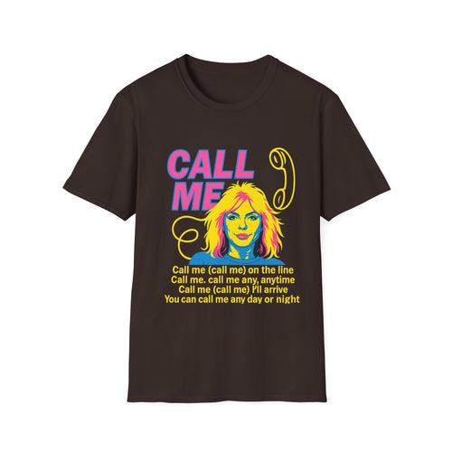 Call Me 80s T Shirt  Retro Blondie Music Tee Vintage Graphic Shirt for Women Men 80s Band Gift