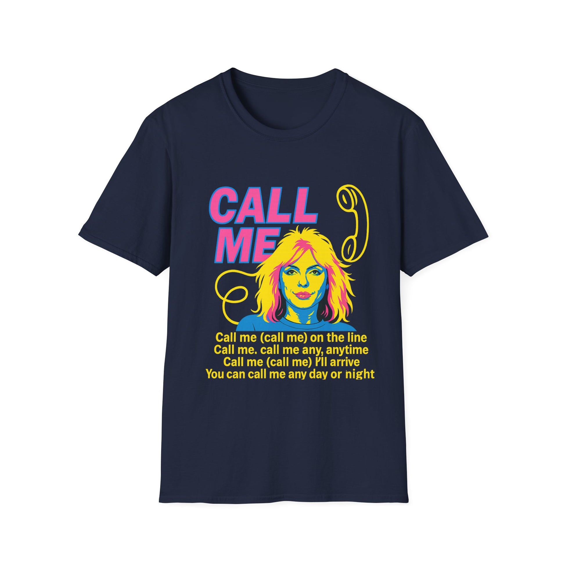 Call Me 80s T Shirt  Retro Blondie Music Tee Vintage Graphic Shirt for Women Men 80s Band Gift