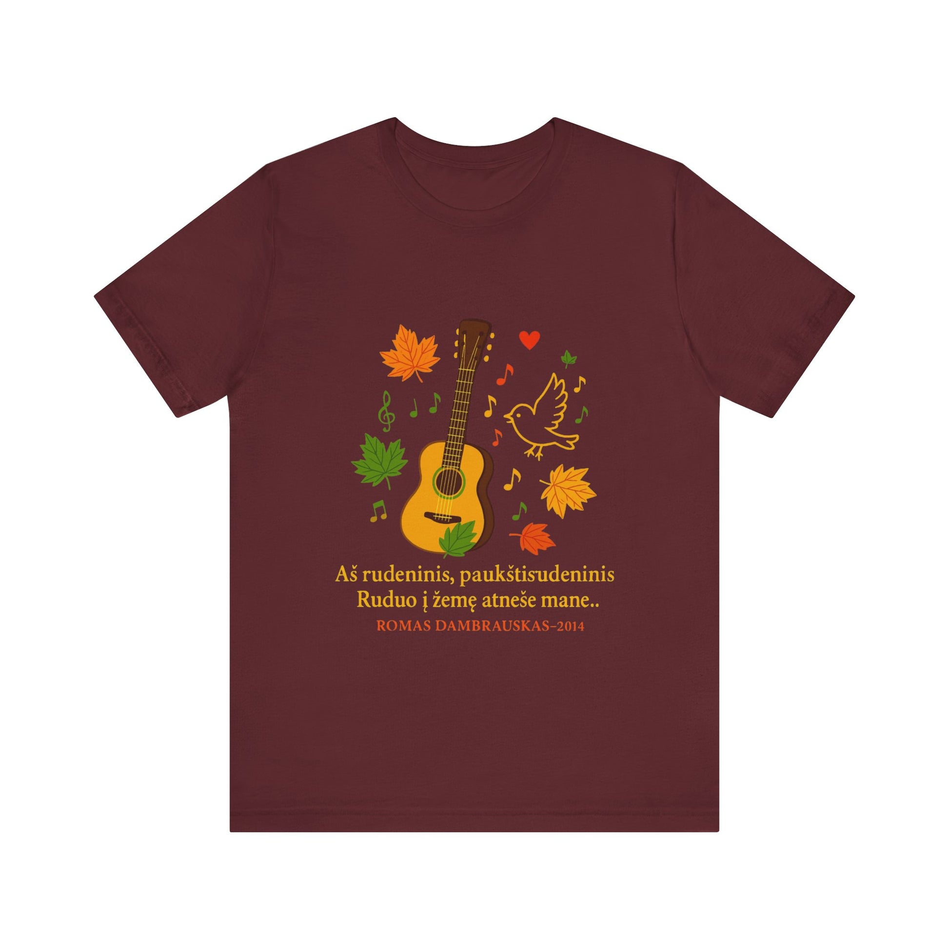 Autumn Melody Tee, Fall T-Shirt, Music Lovers Gift, Thanksgiving Apparel, Outdoor Concert Wear, Custom Graphic Shirt