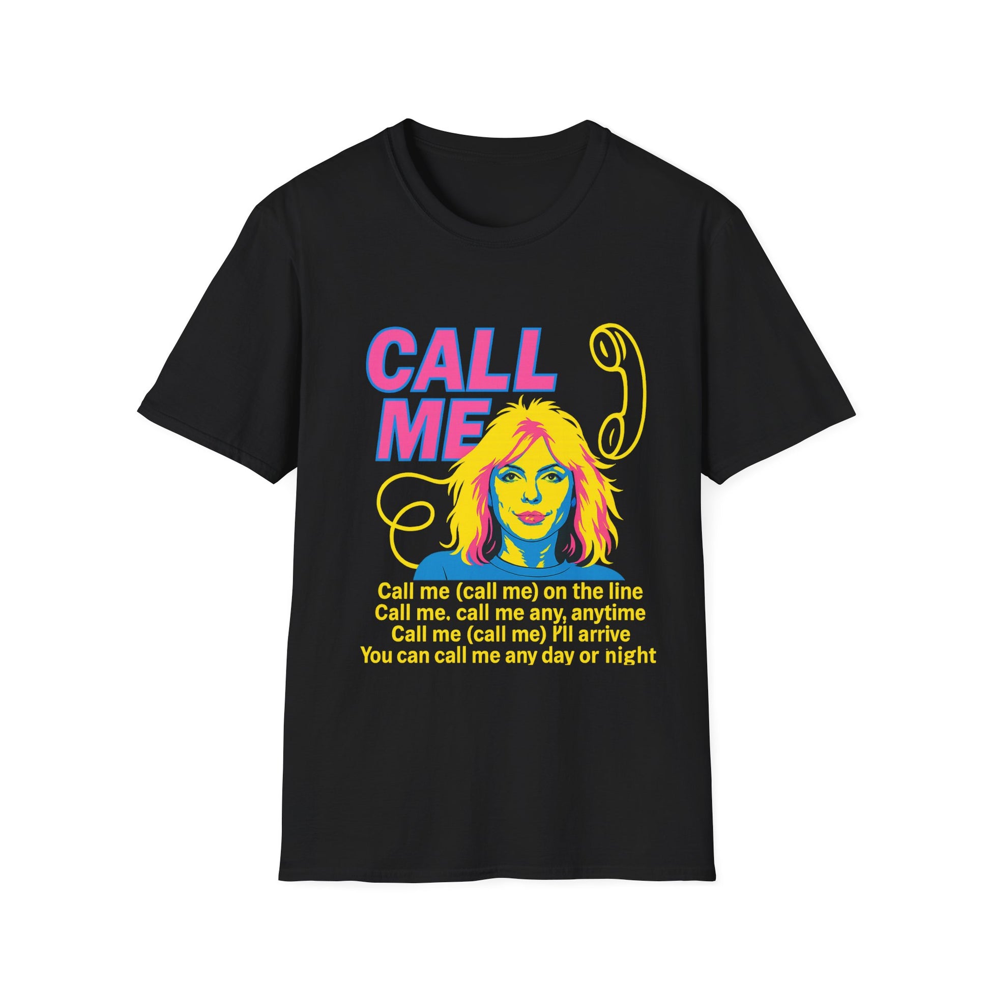 Call Me 80s T Shirt  Retro Blondie Music Tee Vintage Graphic Shirt for Women Men 80s Band Gift