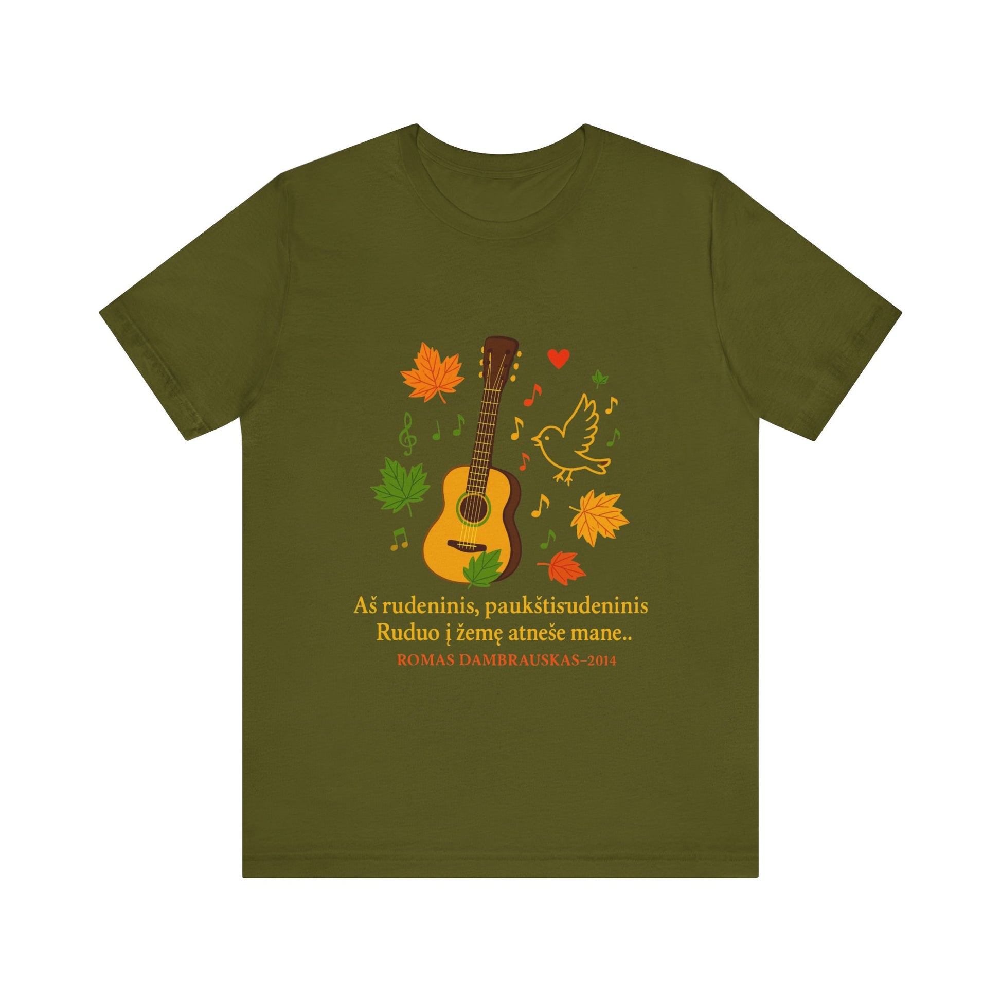 Autumn Melody Tee, Fall T-Shirt, Music Lovers Gift, Thanksgiving Apparel, Outdoor Concert Wear, Custom Graphic Shirt