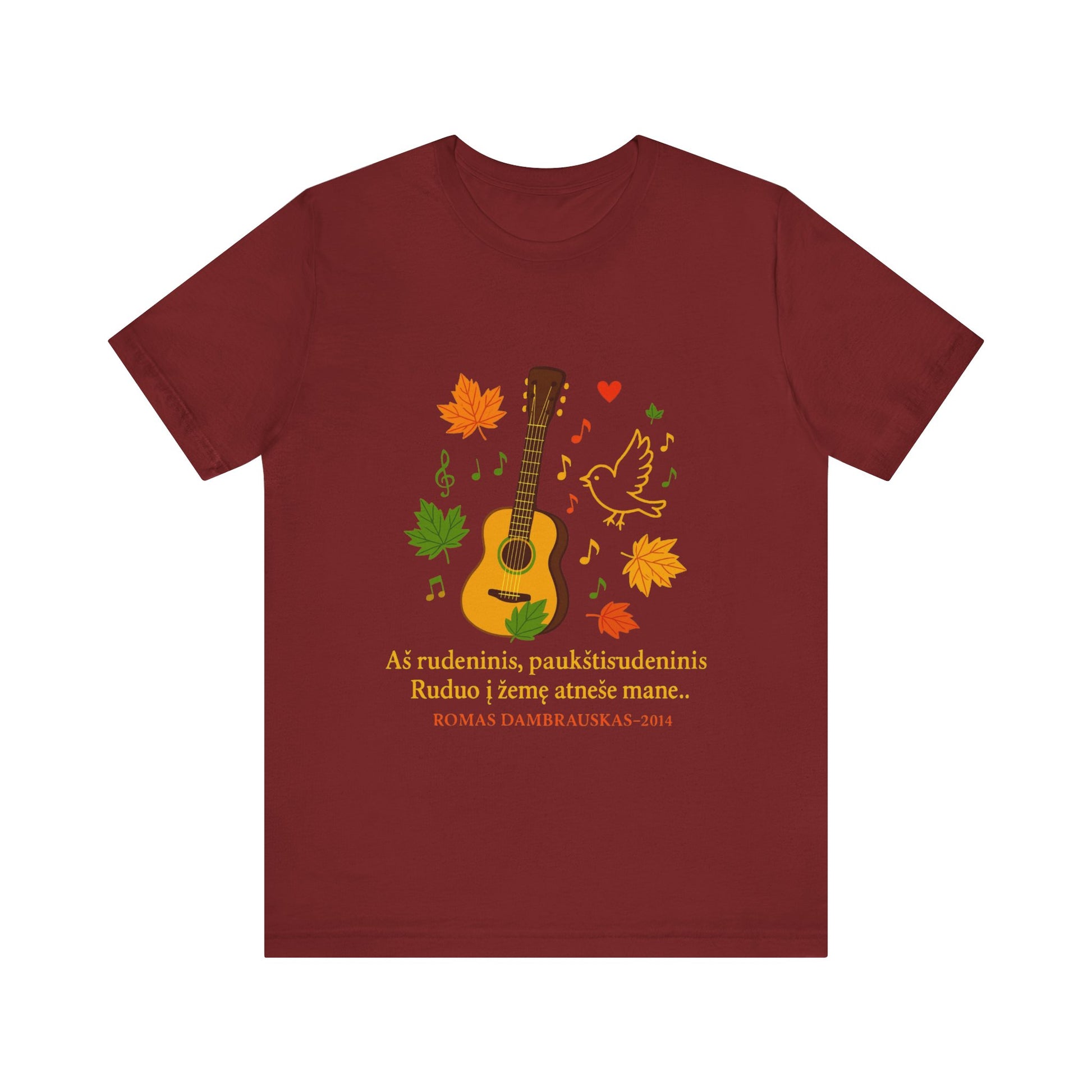 Autumn Melody Tee, Fall T-Shirt, Music Lovers Gift, Thanksgiving Apparel, Outdoor Concert Wear, Custom Graphic Shirt