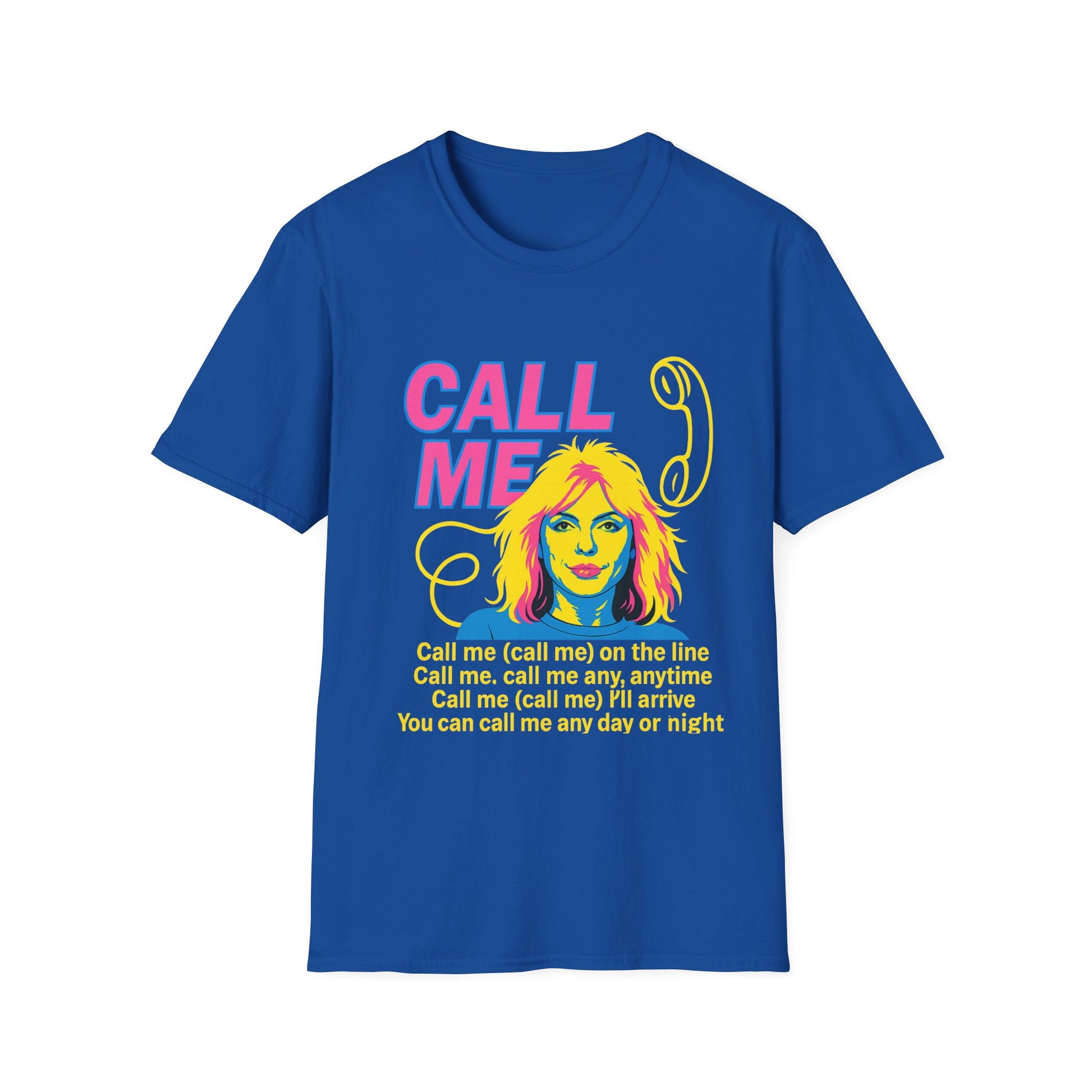 Call Me 80s T Shirt  Retro Blondie Music Tee Vintage Graphic Shirt for Women Men 80s Band Gift