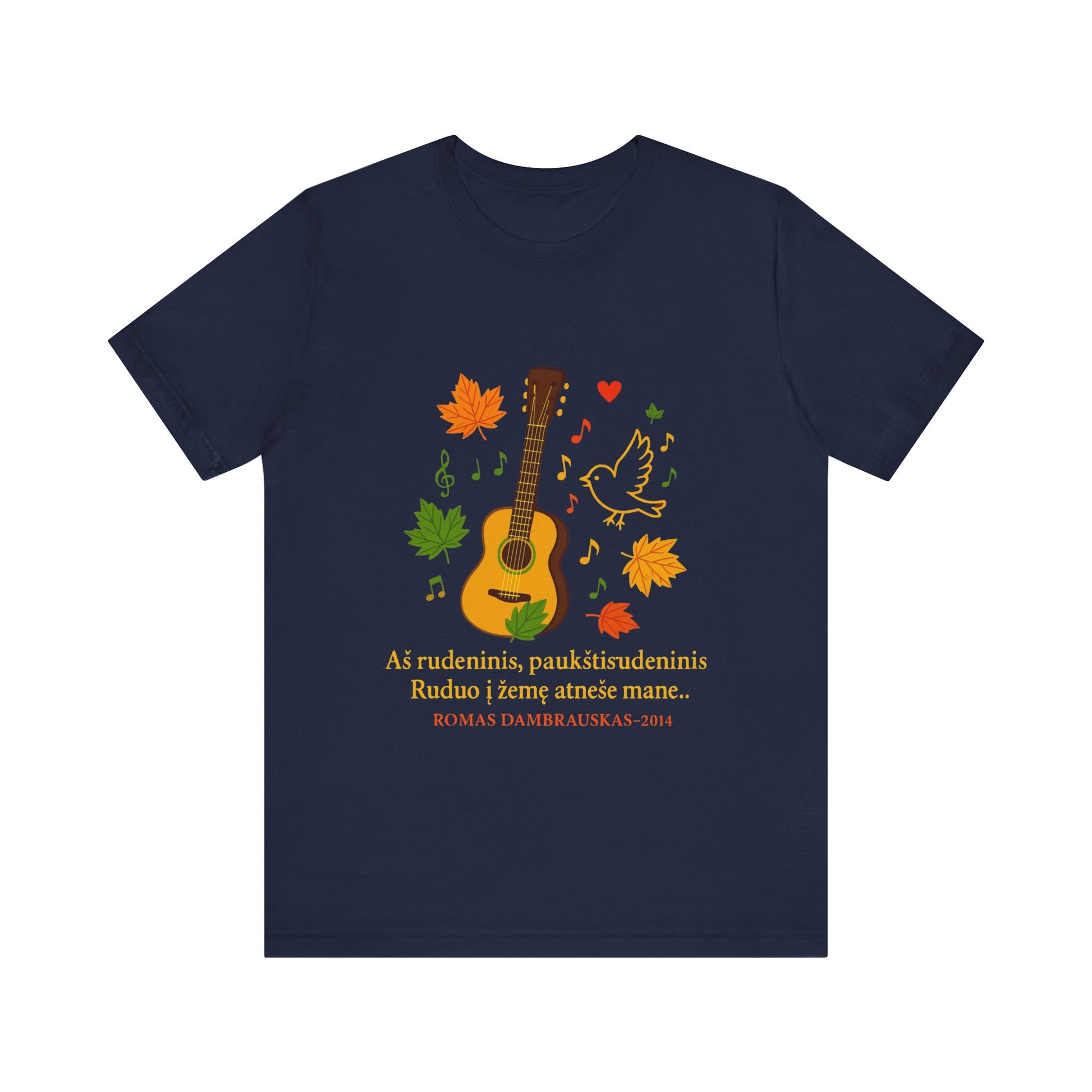 Autumn Melody Tee, Fall T-Shirt, Music Lovers Gift, Thanksgiving Apparel, Outdoor Concert Wear, Custom Graphic Shirt